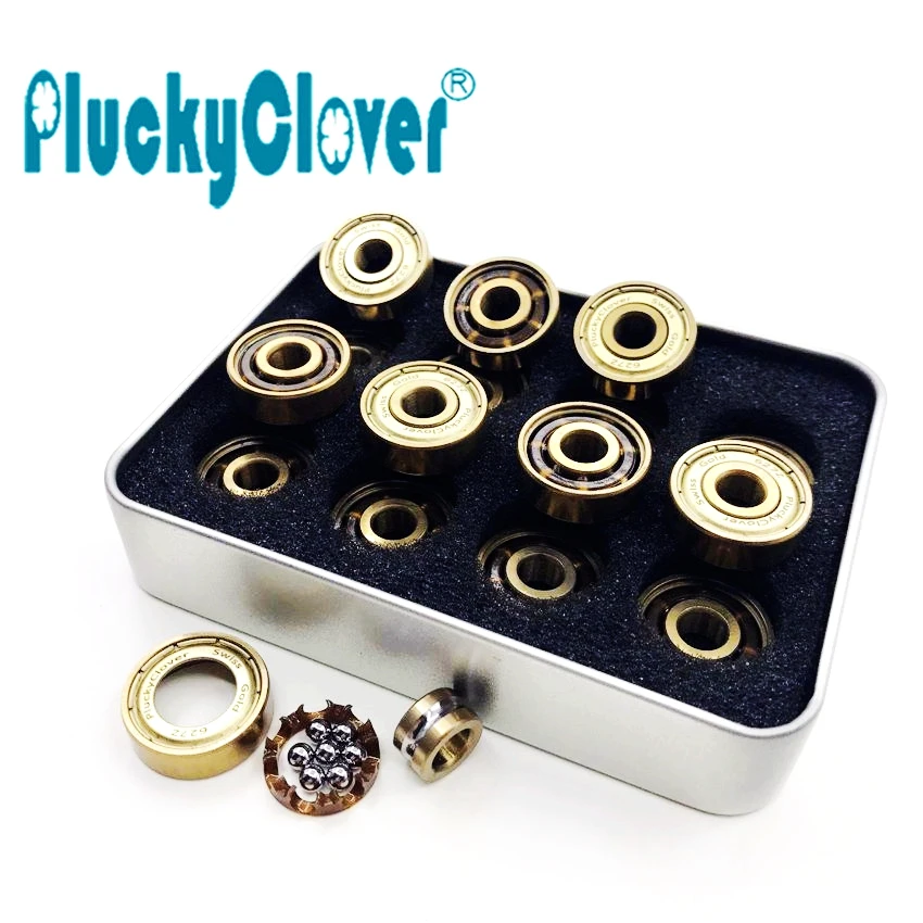 16 шт. 627z PluckyClover Швейцарский Золотой ABEC 9 подшипник скутер Quad роликовые скейты