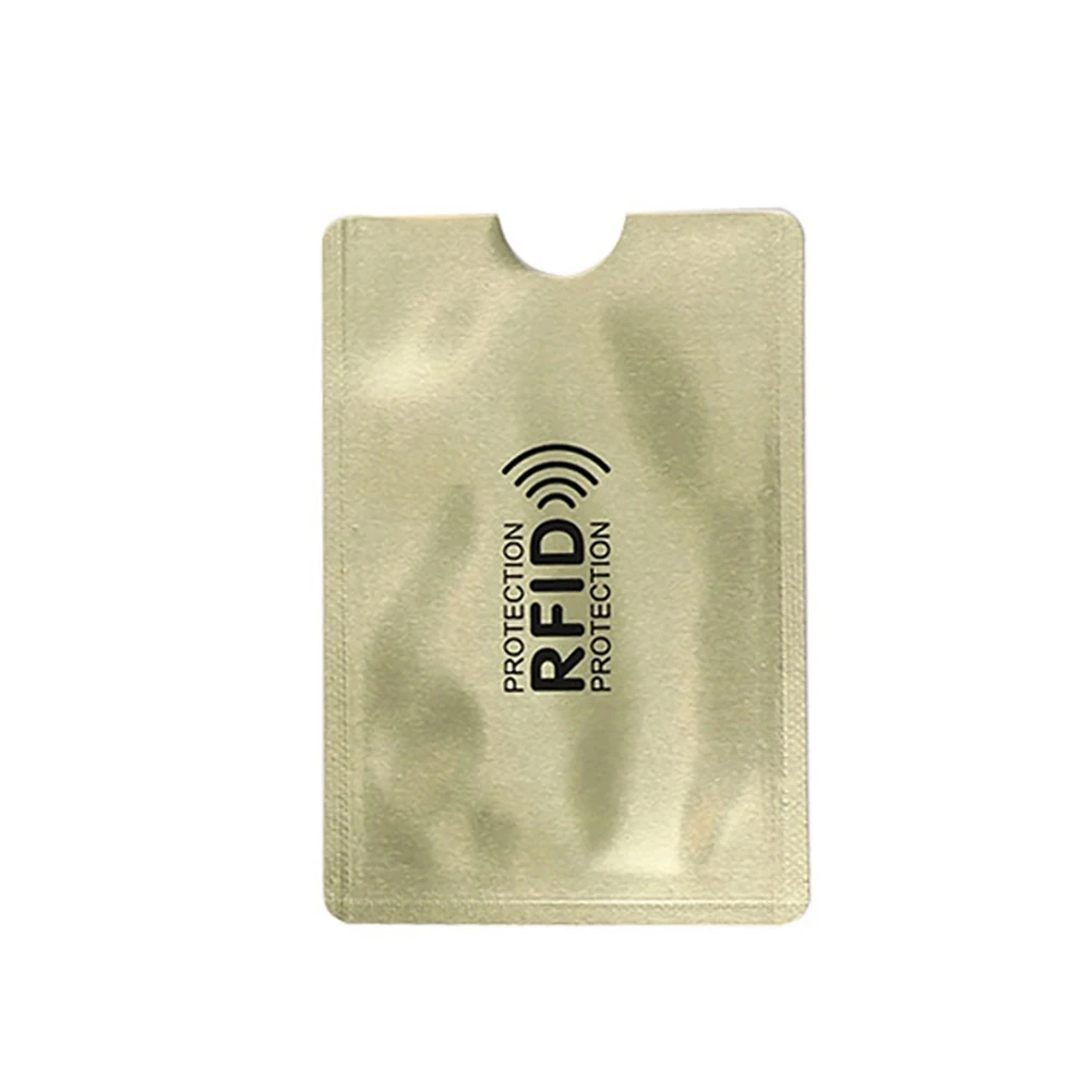 10 шт. Алюминиевый RFID блокирующий держатель карты Чехол Противоугонный защитный