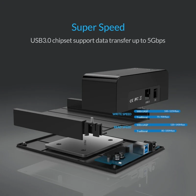 ORICO 2 5/3 5 дюймов USB3.0 жесткий док станция для SATA диск Корпус SSD адаптер HDD hdd корпус 3