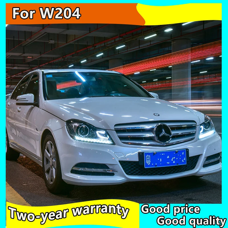 Автомобильный Стайлинг Головной фонарь для W204 светодиодный фары 2011 2014 C300 C260 DRL Hid