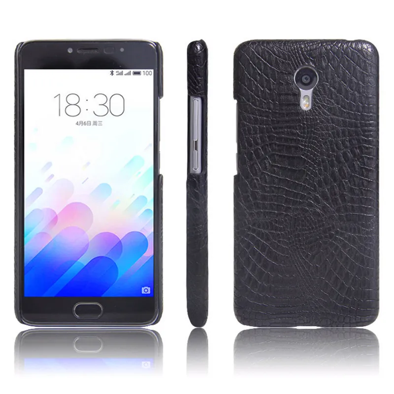 Чехол Meizu M3 Note M3Note из искусственной кожи с крокодиловой текстурой жесткая задняя