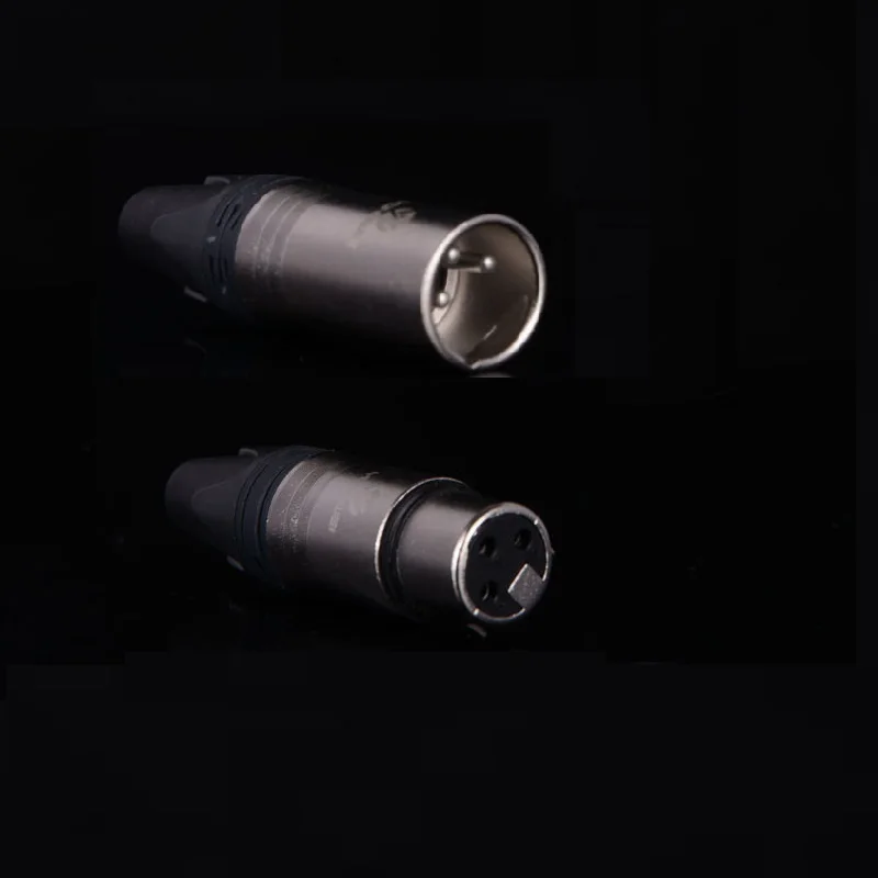 Позолоченный 3Pin XLR Мужской Женский аудио разъем аудио микрофонный кабель разъем XLR адаптер конвертер Черный Белый