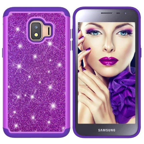 HYYGEDeal Phone cases Glitter Girls 2 in 1 Diamond Bling Shockproof case cover for Samsung Galaxy J2 Core 2018 | Мобильные телефоны
