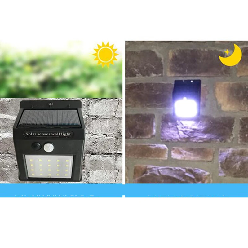 LED Solar Power PIR Motion Sensor led light Wall Light Outdoor Waterproof Energy Saving Street Home garden Security Lamp | Освещение