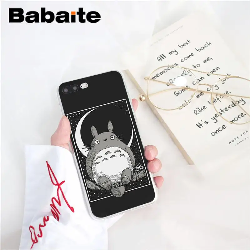 Babaite Хаяо Миядзаки Тоторо DIY печать рисунок чехол для телефона для iPhone 6S 6plus 7plus 8 8Plus X Xs MAX 5 5S XR 10