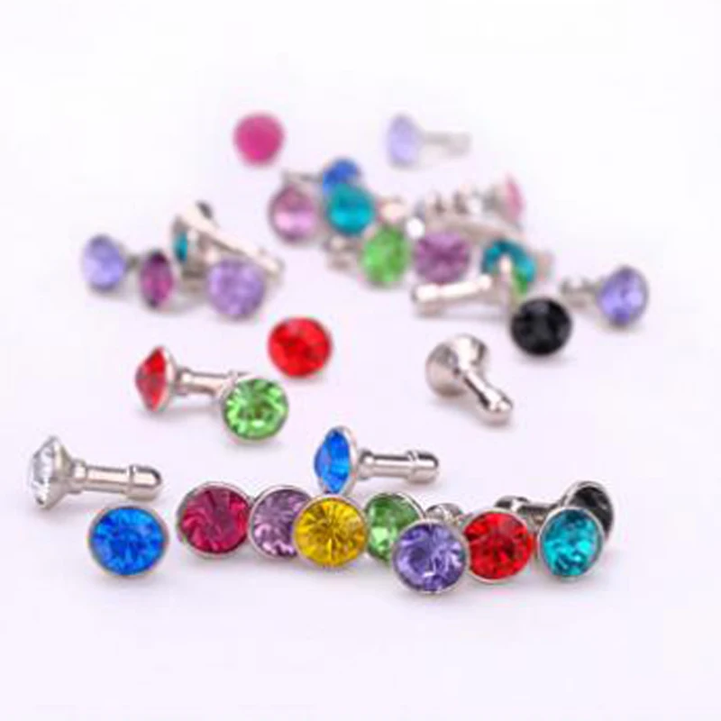 SRLEEKING 20 шт./лот staubstecker Bling Diamond Gem Cap разъем для наушников Анти сумочка заглушка от