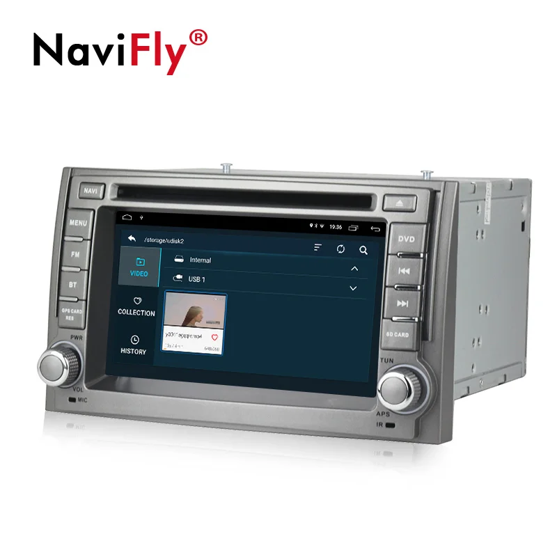 NaviFly русская меню четырехъядерный Android 9 1 32G ROM автомобильный Радио FM GPS для Hyundai H1