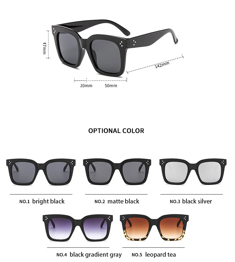 Квадратные солнцезащитные очки, женские очки большого размера, Lunette Femme, женские роскошные брендовые солнцезащитные очки, Женские винтажные солнцезащитные очки с заклепками, UV400