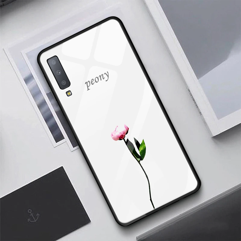 06 Роскошный защитный чехол из закаленного стекла для samsung Galaxy S10 Plus S10e S9 S8 Note 8 9 10 Plus A7 A70 - Цвет: 06