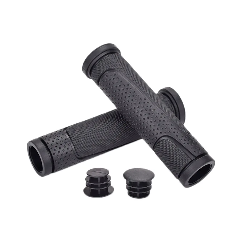 Bicycle grips rubber mtb road bike 22.2mm damping bicycle handlebar set chwyty rowerowe kisiklet part | Спорт и развлечения