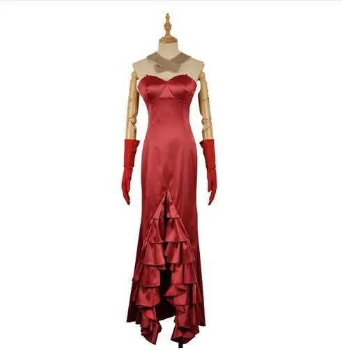 

Hot Anime! Fate-Epilogue Event Semiramis Cosplay Costumes Red Elegant Formal Long Dress Full Set For Women Cocktail Party Dress