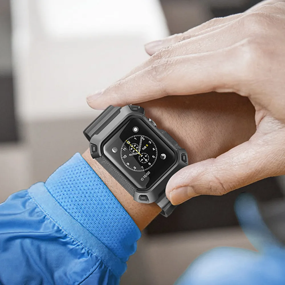 UEBN спортивный ремешок для часов apple watch 4 Чехол наручных iwatch 44 мм 40 correa в едином