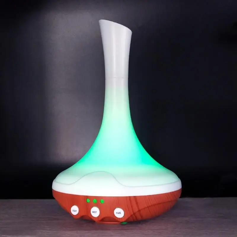 Aromatherapy Air Humidifier Essential Oil Diffuser Colorful Led Ultrasonic Electric Nebulizer With Eu Plug White+ | Бытовая техника