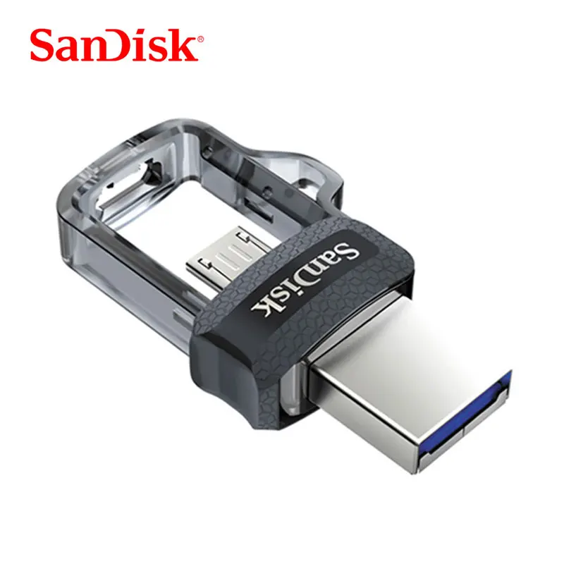 Двойной Флеш-накопитель SanDisk OTG USB флэш-накопитель 32 Гб оперативной памяти, 16 Гб встроенной памяти USB 3,0 двойной мини ручка привода 128 Гб 64 Гб флэш накопитель для ПК и телефонов на базе Android 150 МБ/с. SDD