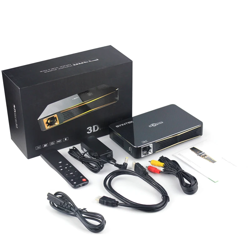 Byintek MD324 200 дюйма Главная Театр видео HDMI USB Android Smart Bluetooth Wi Fi 4.0 AirPlay Miracast Мини DLP LED 3D