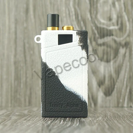 Black white Силиконовый чехол для Smok Trinity Alpha pod Vape с нескользящей текстурой, гелевый Чехол для SmoktechTrinity Alpha - Цвет: Black white