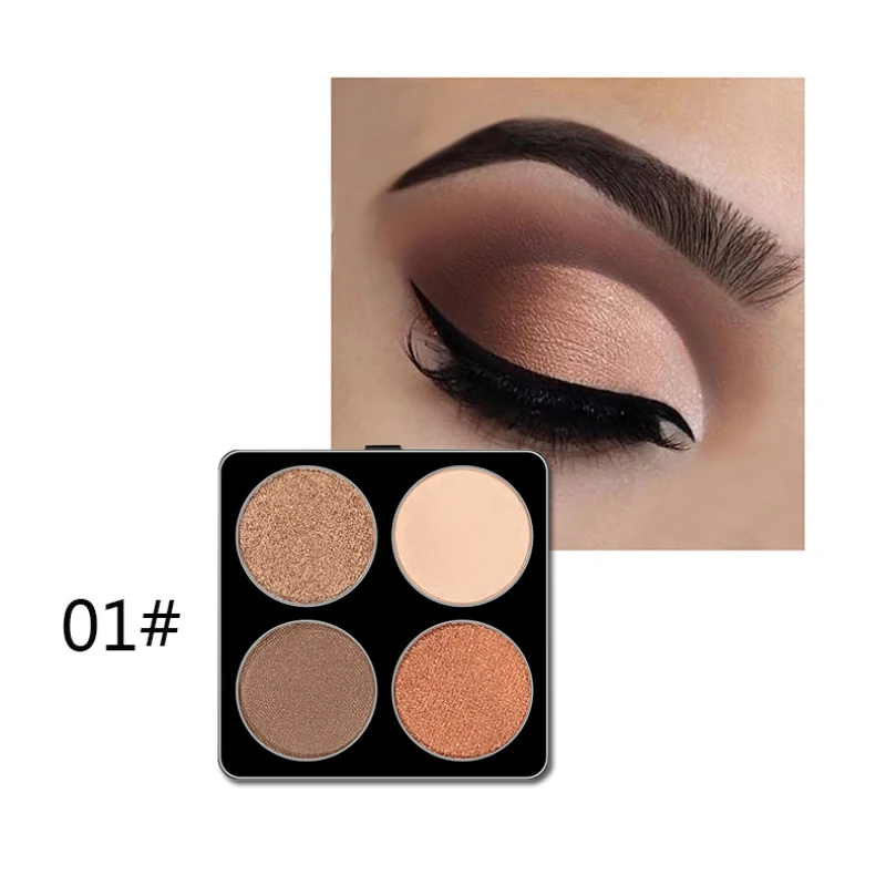 A1 Mini 4-Color Eyeshadow Palette Waterproof Not Blooming Eyeshadow DIY Replaceable Eyeshadow Box - Цвет: A1