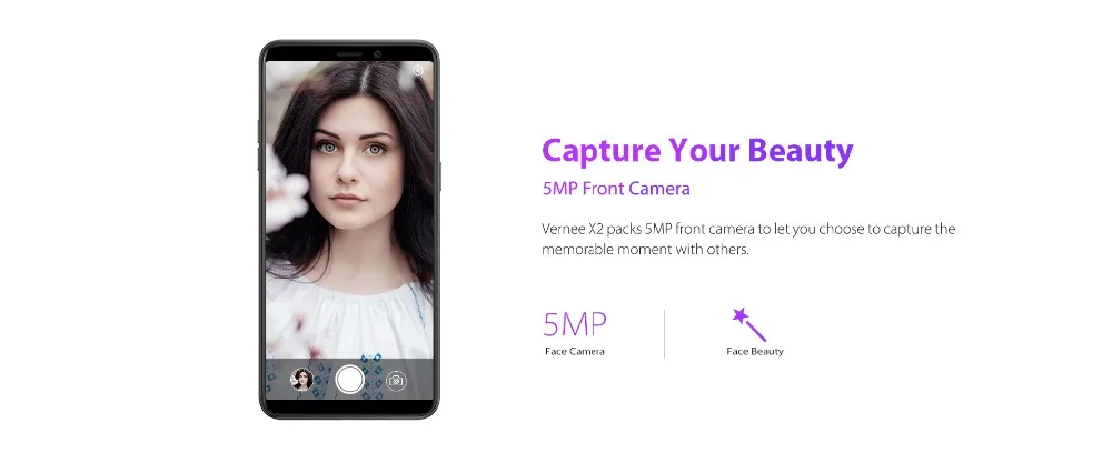Смартфон Vernee X2, 3 ГБ ОЗУ, 32 Гб ПЗУ, две sim-карты, 6350 мА/ч, 6,0 дюйма, Face ID, 4G LTE, Android 9,0, мобильный телефон
