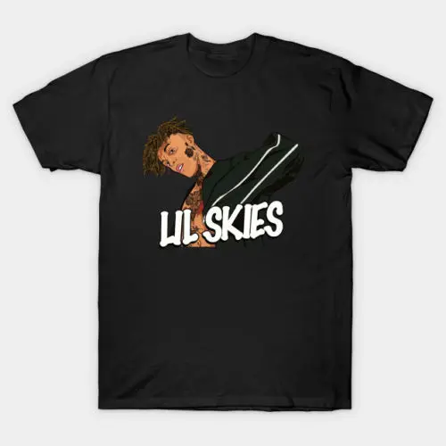 Lil Skies красные розы мужская футболка одежда крутая Повседневная Унисекс Новая