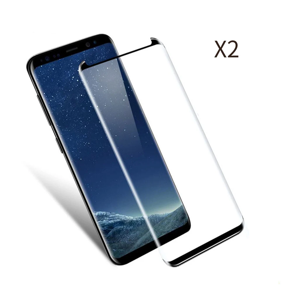 2 pieces New Screen Protector Surface Protective Film Curve Edge For Samsung Galaxy S9 Tempered Glass Anti-Scratch | Мобильные