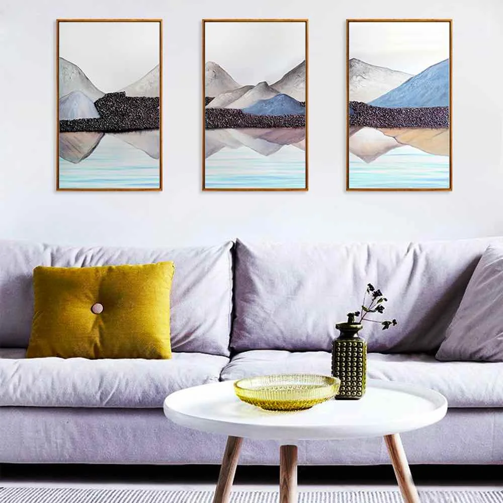 

HAOCHU Landscape Dream Canvas Painting Living Room Home Decor Painting Print Poster Simple Nordic Wall Picture