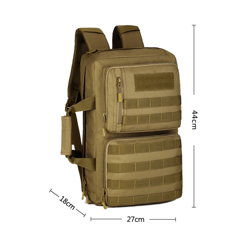Мужской нейлоновый рюкзак в стиле милитари дорожный ранец на плечо для ноутбука