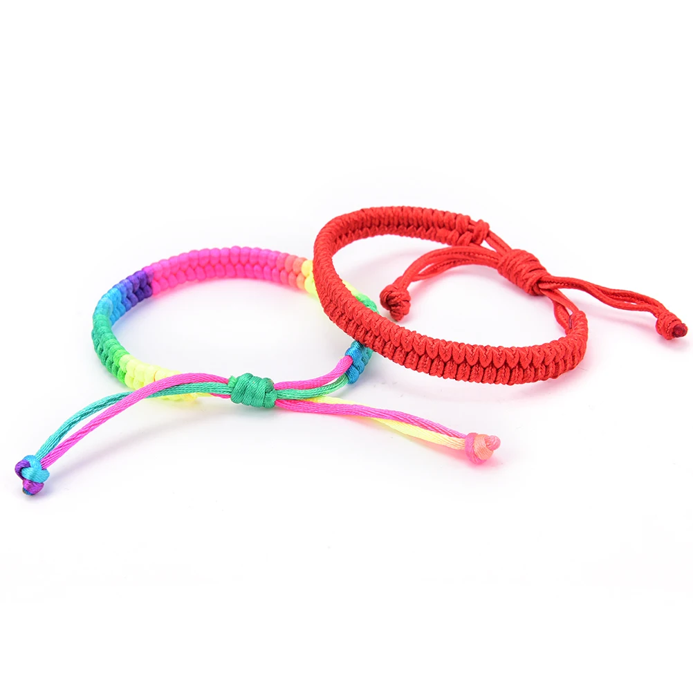 5 шт. классический красный браслет на удачу Китайская красная веревка