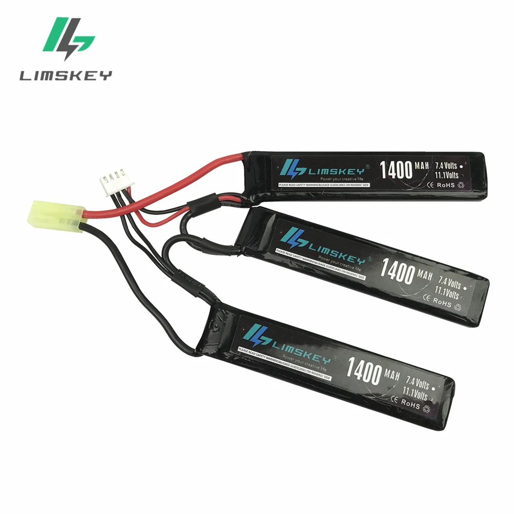 Limskey страйкбол Lipo батарея высокая скорость разряда AKKU RC 11 1 В 1400 мАч 25C мини