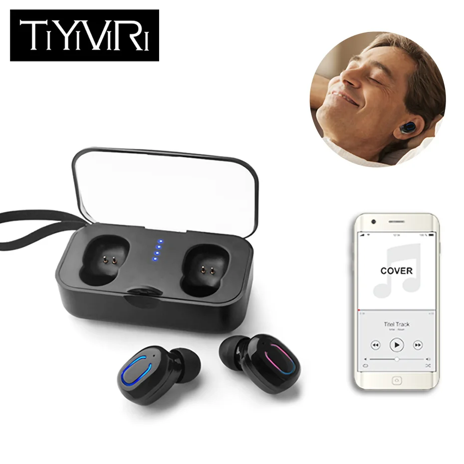 T18s TWS 5 0 беспроводные bluetooth наушники спортивные Беспроводная гарнитура