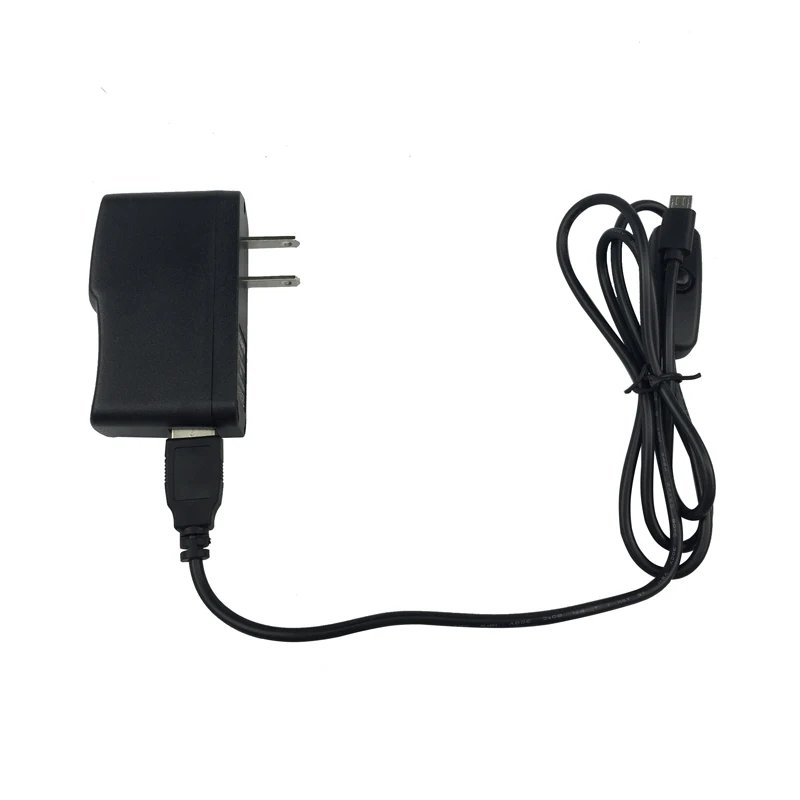 Адаптер питания Raspberry Pi Zero 5 в 2 А штепсельная вилка + переключатель usb кабель для