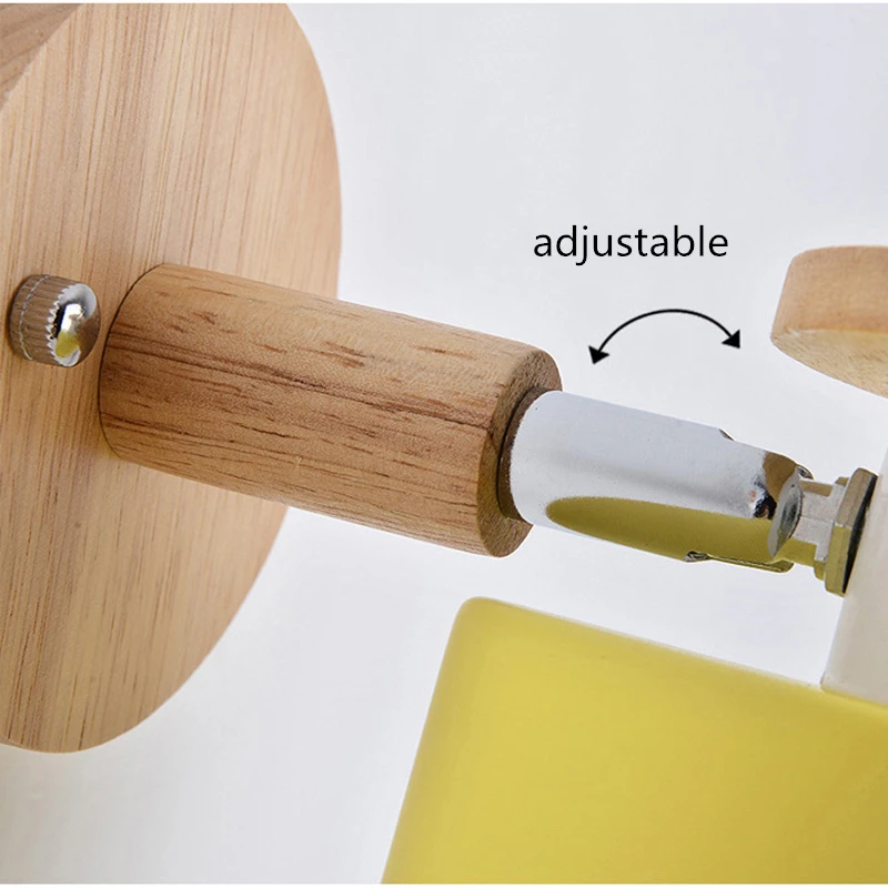 Светодиодный настенный светильник современная деревянная лампа в скандинавском