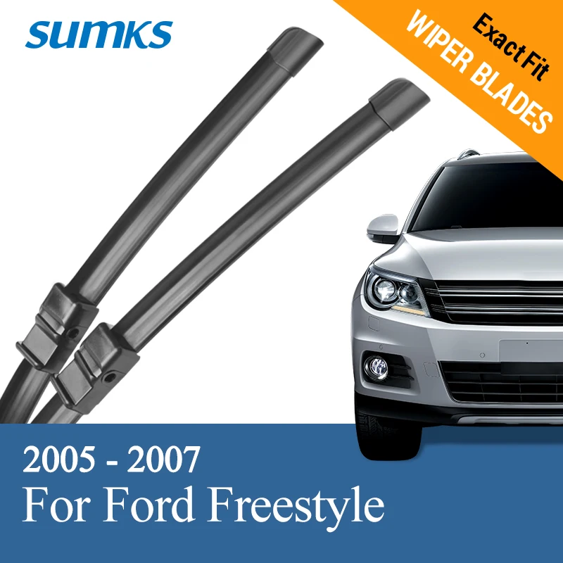 

Щетки стеклоочистителя SUMKS для Ford Freestyle 24 дюйма и 20 дюймов, подходят к кнопкам/боковым штырькам 2005 2006 2007