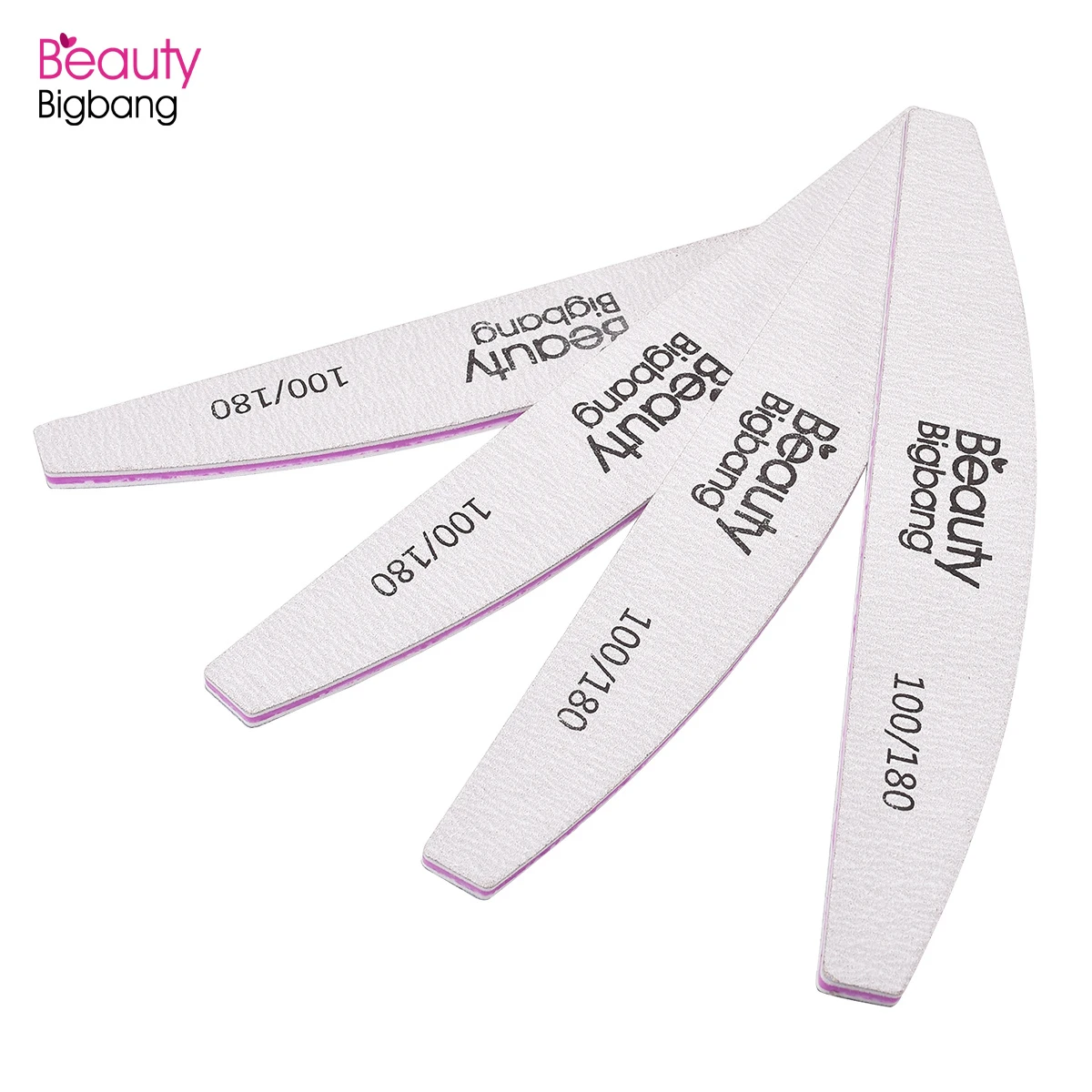 BEAUTYBIGBANG 2 шт. 100/180 брусок для шлифовки блок педикюр Полировка маникюра инструменты для полировки ногтей профессиональный ноготь двусторонний маникюрный напильник