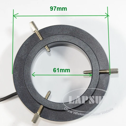 144 светодиодов регулируемый металлический корпус стерео микроскоп светодиодное
