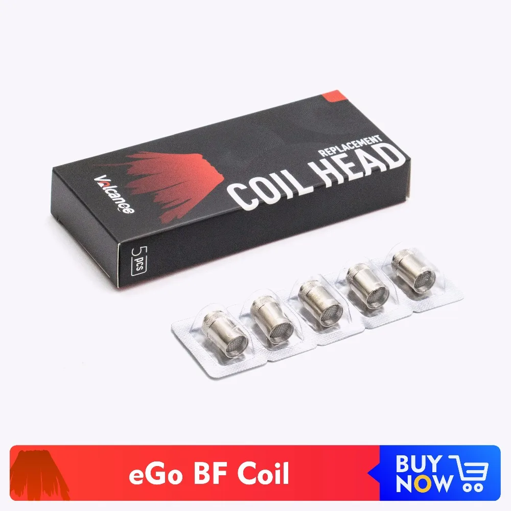 Volcanee Replacement Coil BF SS316 for eGo AIO Cuboid Mini Vape o.6ohm Electronic Cigarette Accessories (5pcs/pack) | Электроника