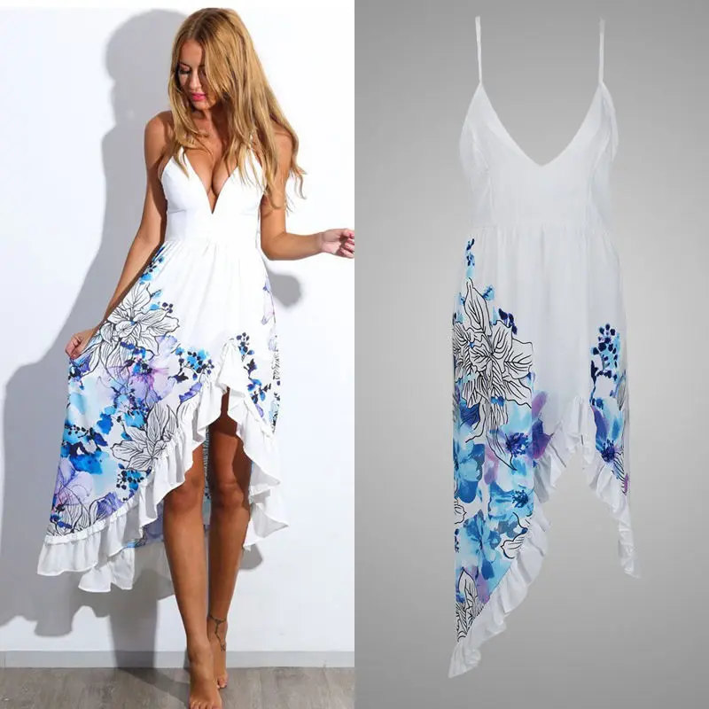 Женское коктейльное платье-бандо в стиле бохо Летнее Длинное пляжное