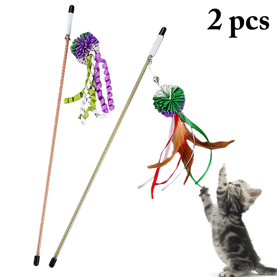 2 шт. кошачья палочка игрушки для кошек забавная креативная игрушка в