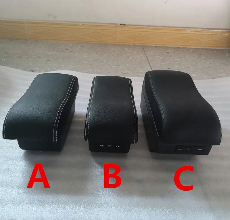 Подлокотник для Ford Ecosport 2013- интерьер из искусственной кожи центральная консоль коробка для хранения аксессуары для автомобиля