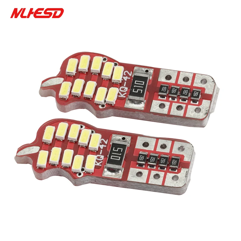 100PCS/Lot T10 Led 3014 20SMD 168 W5W 194 LED Lamp Car Light Door Bulb Super Bright Clearance Lights DC 12-24V Lighting Source | Автомобили