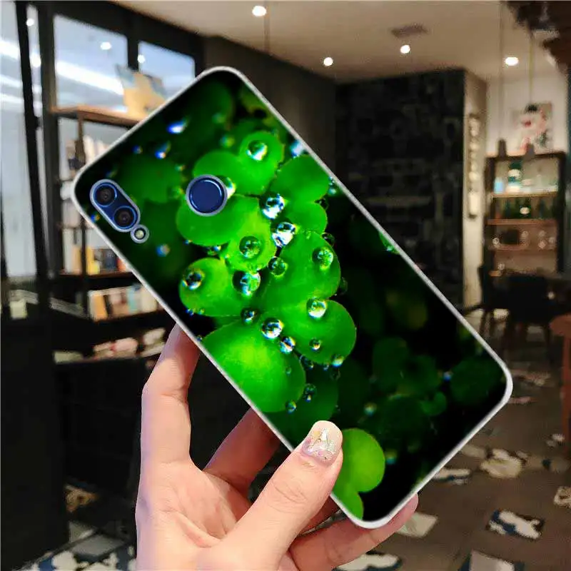 Мягкий силиконовый чехол для Huawei Honor 30 20 Pro 10 9 9X Lite 10i 9a 8a 7a 30s с зеленым клевером