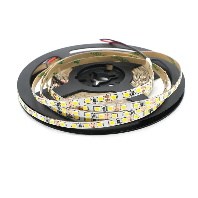 Узкий светодиодный светильник 5 мм 2835 SMD гибкая лента Белый/Черный PCB 120