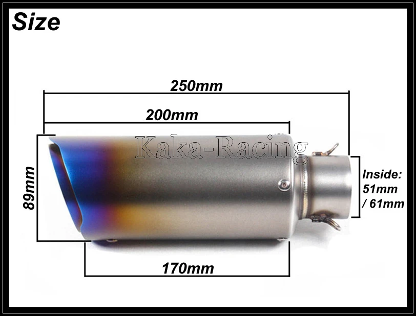 Мотоцикл без шнуровки выхлопная система для Suzuki GSR 400 BK 600 Akrapovic глушитель средней