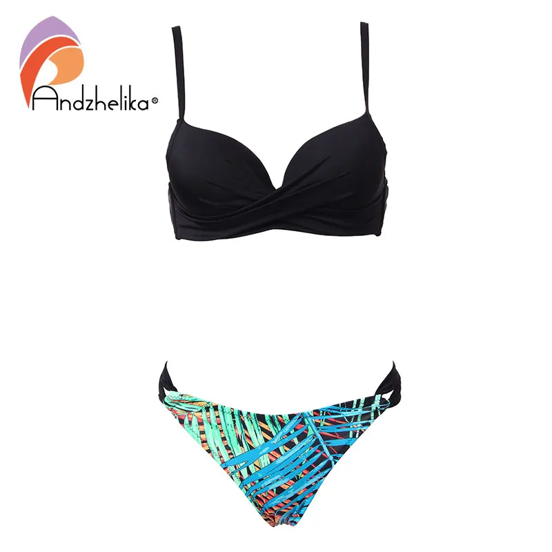 Andzhelika bikini 2018 новый женский купальник комплект бикини с эффектом пуш апп A73107|monokini