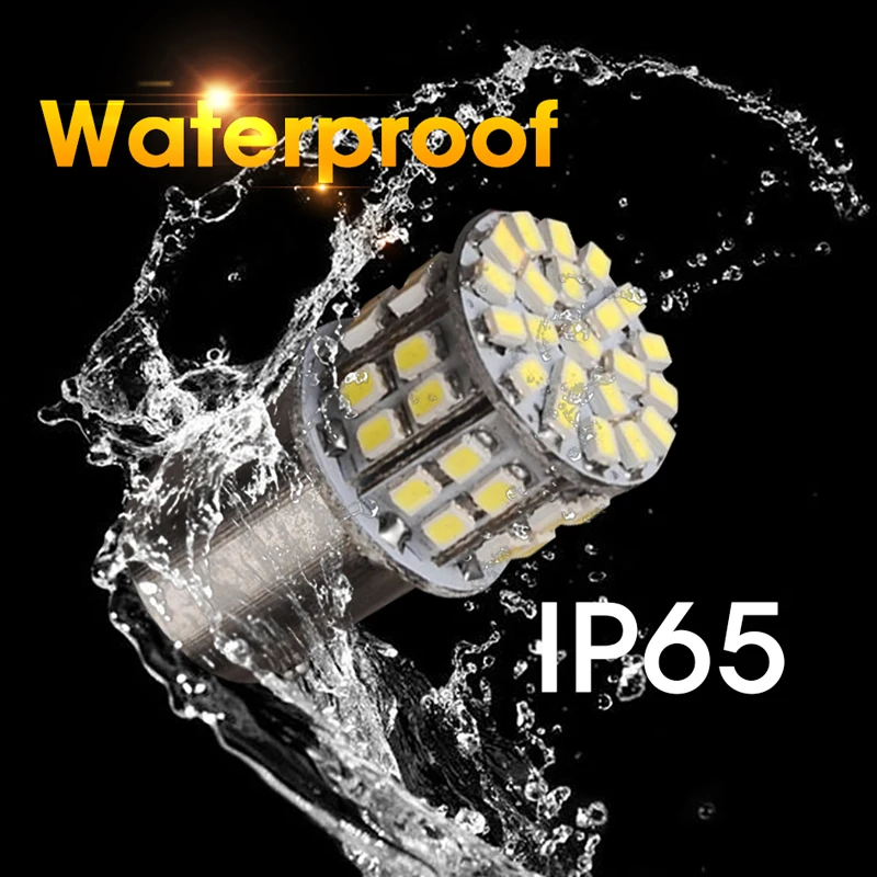 Hlxg 4 шт. светодиодный BA15S 1156 P21W лампы габаритные фонари для автомобиля 12V 6000K