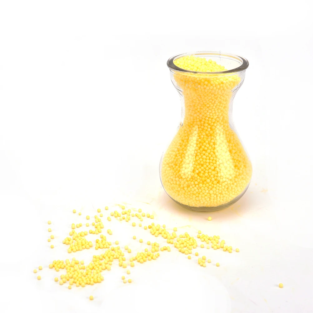 Yellow Красочные декоративные пузырьки пенопластовые шарики мини пенопластовые шарики Декоративные DIY Материал рукоделия 1 упак./лот - Цвет: Yellow