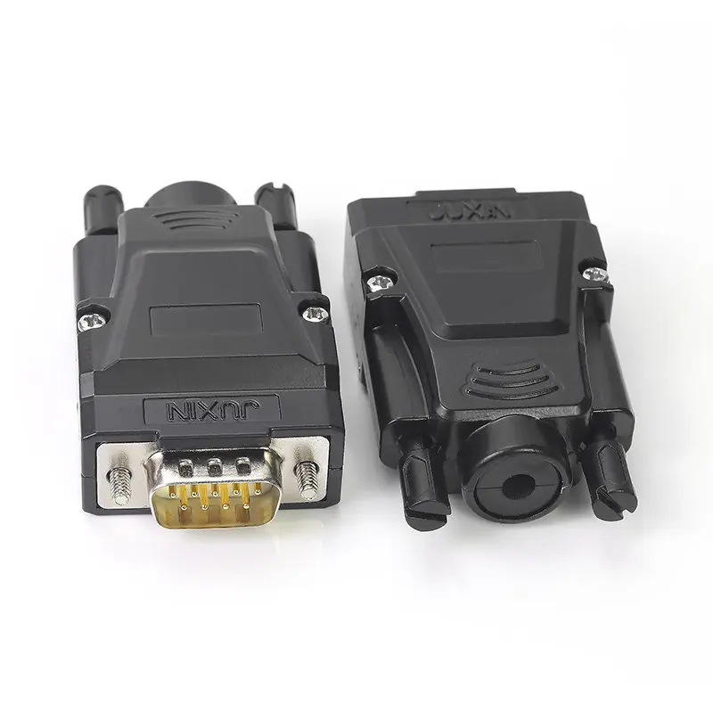 9 контактный разъем DB9 из чистой меди без припоя гнездовой никелированный