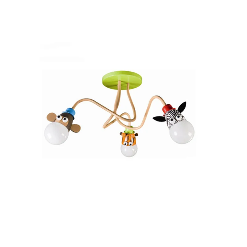 

LED kids animal heads bed room decoration ceiling lamp