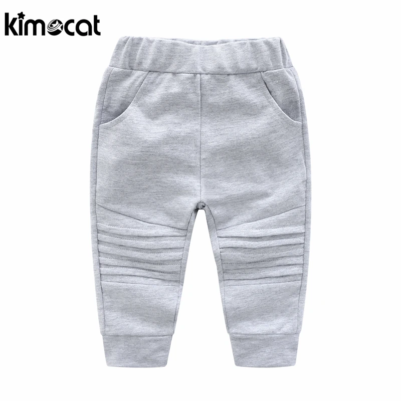 Kimocat Spring Autumn Baby Boy Clothes Suits 2pcs Hooded+Pants 100% Cotton Children Clothing Sets Toddler Brand Tracksuits Set |