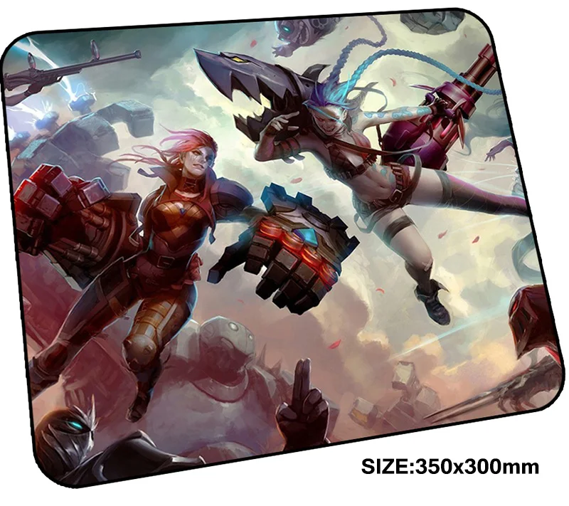 Коврик для мыши jinx gamer 350x300x3 мм игровой коврик на заказ аксессуары ноутбуков ПК