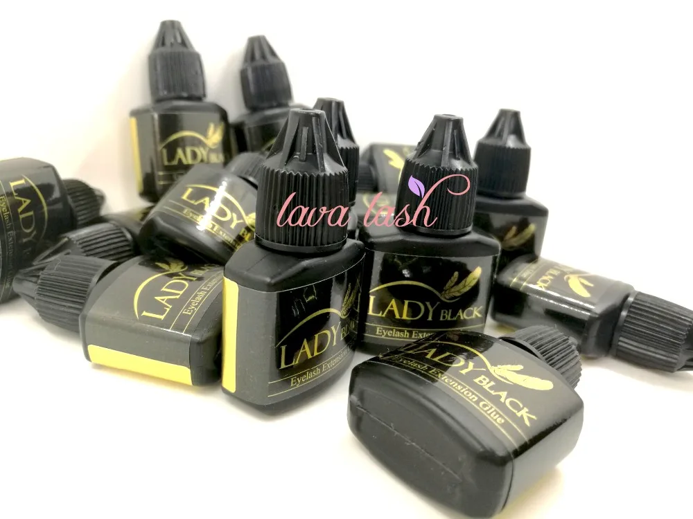 Бесплатная доставка 3 шт./лот клей для наращивания ресниц fast glue lady black eyelash 10